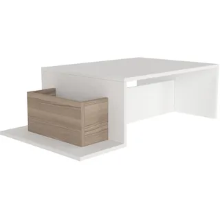 Couchtisch - weiß-Cordoba - mit Ablagefach - 106,8 cm