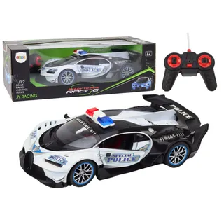 LeanToys RC-Auto Polizeiauto 1:12 CH RTR weiß