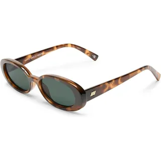 LE SPECS OUTTA LOVE Damen-Sonnenbrille Vollrand Oval Kunststoff-Gestell, braun