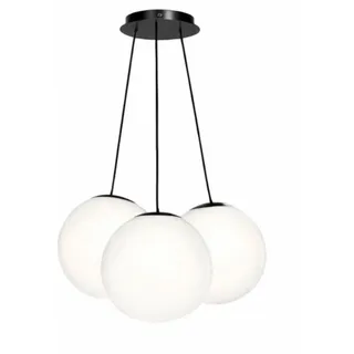 s.luce Orb Cluster 3-flg. 3x20 cm Rund Weiß/Schwarz