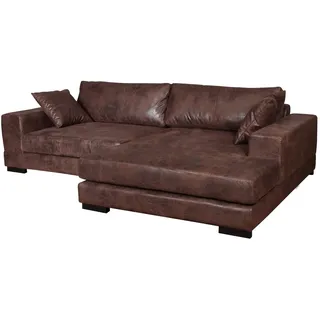 Big Sofa Couch Ecksofa Vintage xxl Polster Eck Garnitur Wohnlandschaft Leder Neu
