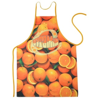 ITATI Kochschürze Orange Vitamin Küchenschürze, Hergestellt in Italien bunt