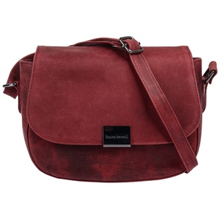 Umhängetasche BRUNO BANANI Gr. B/H/T: 21 cm x 16 cm x 6 cm onesize, rot Damen Taschen Handtaschen echt Leder