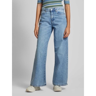 Super Wide Flared Jeans im 5-Pocket-Design, Jeansblau, 36