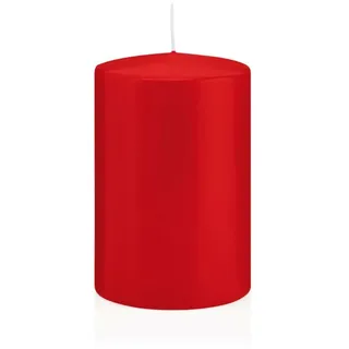 Wiedemann 218130.001 Stumpenkerzen, Wachs, Rot, 15 x 10 cm, 6-Einheiten