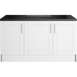 OPTIFIT Kücheninsel »Ahus«, 160 x 95 cm breit, Soft Close Funktion, MDF Fronten schwarz|weiß