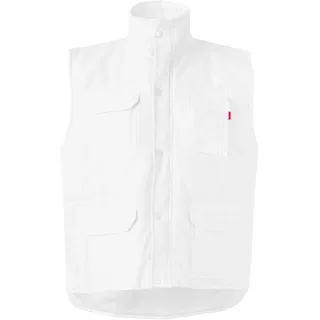 Velilla Serie 108 - Mehrtaschenweste (Größe L) Farbe weiß
