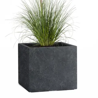 Pflanzwerk® Pflanzkübel Cube Lava Anthrazit 28x28x28cm Blumentopf *Frostbeständig* *UV-Schutz* *Qualitätsware*