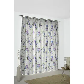 Vorhang WIRTH "Montrose" Gr. 1, lila (lila, blau), B:145cm H:150cm, Polyester, Gardinen