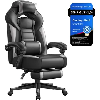 Songmics OBG77 Gaming Chair schwarz/grau