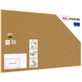 ALLboards Pinnwand 200 x 120 cm Braun