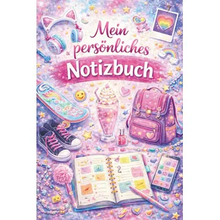 Mein persönliches Notizbuch: Kariertes Notizbuch als Geschenkidee für Mädchen und Teenager – Süßes Pastell-Design für Schule & Freizeit