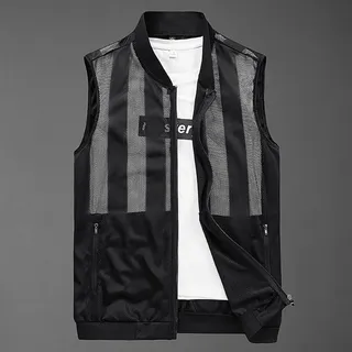 Herren Quick Dry Sommer Mesh Weste zum Angeln und Wandern mit Multi Pocket Design (2XL Schwarz)