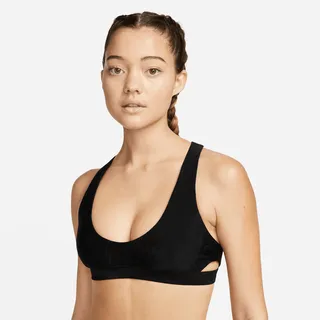 Nike Bikini-Schwimmoberteil mit Ausschnitt für Damen - Schwarz, XL (EU 48-50)