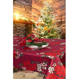 KAMACA Tischdecke mit hochwertigem Druck-Motiv Küche Esstisch Tisch Dekoration Eyecatcher in Herbst Winter Weihnachten (X-Mas Time 130x160)