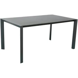Dehner Cleveland Gartentisch 160 x 90 x 75 cm Dunkelgrau