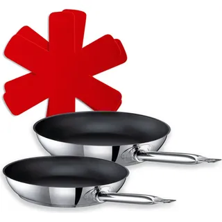 Schulte-Ufer Industar Pfannen-Set 4-tlg. 24 cm + 28 cm
