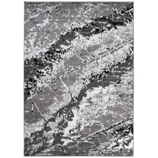 Tapiso Teppich, Grau, Textil, Gestreift, Rechteckig, 180x250 cm, Teppiche & Böden, Teppiche, Moderne Teppiche