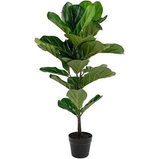 Kunstpflanze, Grün, Kunststoff, 100 cm, inkl. Topf, Dekoration, Blumen & Zubehör, Kunstpflanzen