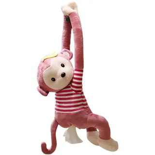 Eastuy Monkey Tissue Box Plüsch AFFE Taschentuchbox Niedlicher AFFE Kosmetiktücherbox Kreative Auto Taschentuch Box Taschentuchhalter Taschentuchspender Hängende Tier Papier Organizer