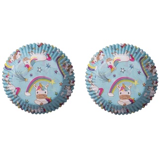 Demmler Muffinform »2x 60 Muffinförmchen "Einhorn"«, Backdekoration mit schönem Einhorn Motiv - Made in Germany