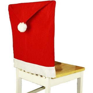 HAAC 6er Set Stuhlhusse Mütze Motiv Weihnachtsmütze Filz Farbe rot Weihnacht