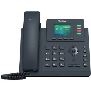Yealink T33G IP-Telefon, 4 VoIP-Konten, 2,4 Zoll Farbdisplay, Dual-Port Gigabit Ethernet, 802.3af PoE, Netzteil Nicht enthalten (SIP-T33G)
