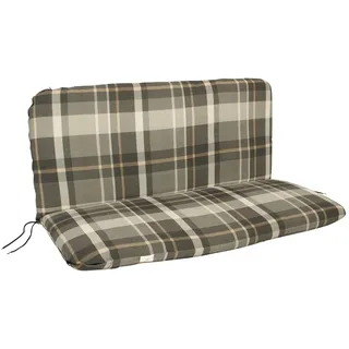DEGAMO Bankauflage 98 x 88 cm grau/beige kariert 1 St.