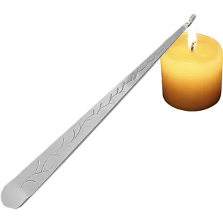 Kerzenlöscher | Kerzenlöscher aus Edelstahl mit Docht und Flammenlöscher - Flammenlöscher Docht aus Edelstahl, Kerzenbläser mit langem Griff, HL