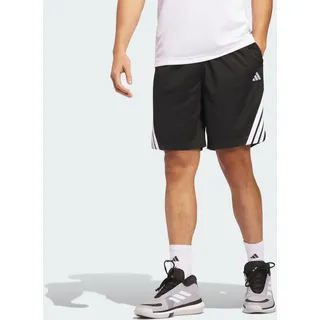 adidas Legends 3-Streifen Basketballshorts Black/White XS