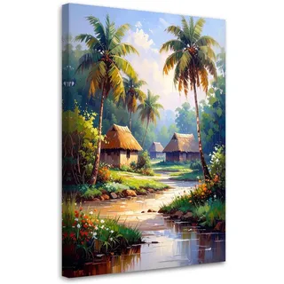 Feeby Dschungel Leinwand 80x120 cm