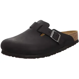 Birkenstock Boston Nubukleder geölt schwarz 38