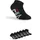 Sneakersocken FILA JUNIOR UNISEX INVISIBLE SOCKS Mädchen Gr 23-26 schwarz diverse Faserarten unifarben Farbeinsatz normal Socken Sneakersocken Logoschriftzug seitlich
