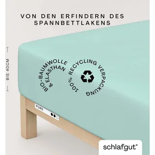 schlafgut Pure Boxspring 140 x 200 - 160 x 220 cm petrol light