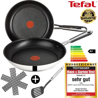 Tefal Jamie Oliver Pfannen-Set 3-tlg. 24 cm + 24 cm + 24 cm
