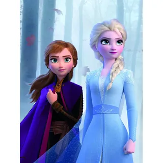 KOMAR Wandbild Frozen Sisters Wood 30 x 40 cm