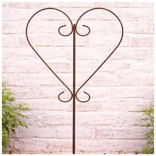 AltoBelli Gartenstecker CUORE Herz Stab Metall Echt Rost 106 cm | Gr.: onesize