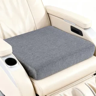 Mingone Sitzkissen, Sitzerhöhung, Aufstehkissen 50x50x9cm | Abnehmbar und waschbar, mit Memory-Schaum – ideal für Liegestühle, Sofas, Sessel und Esszimmerstühle – Anthrazit