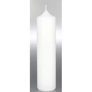 Wibel Stumpenkerze 25/7 cm weiß Kerzenrohling 250/70 mm - Hochzeit Taufe zum basteln