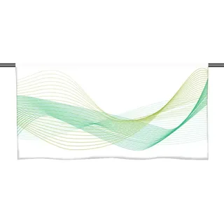 gardinen-for-life Scheibengardine Stream Horizon green vario, Bistrogardine, Cafehaus 90 cm x 45 cm