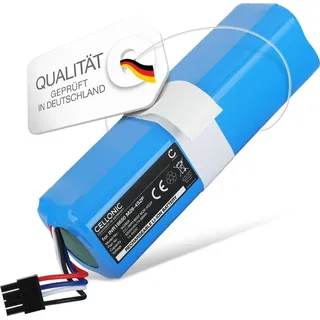 CELLONIC 1x Akku für Staubsauger Kompatibel mit Eufy T2190G21, Robovac L70 Hybrid, Kompatibel mit S9, Kompatibel mit Eufy INR18650M26-4S2P - (5200... - Blau
