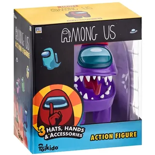 Among Us Sammel-Actionfigur Serie 1 mit Zubehör, Lila