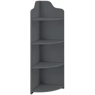 [en.casa] Eckregal Bjurholm 90 x 28 x 28 cm Dunkelgrau