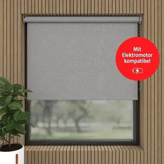 Verdunkelungsrollo Struktur  (B x H: 200 x 190 cm, Grau)