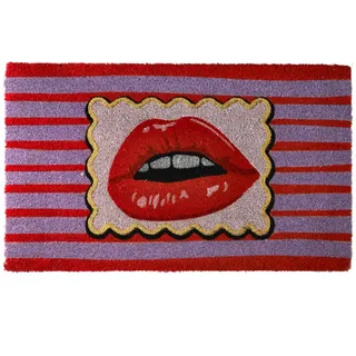 Giftcompany Fußmatte Fußmatte Lippen lila 45x75cm, Fußmatten lila