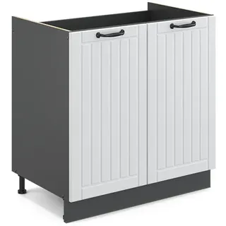 Vicco Spülenschrank Fame-Line 80 x 51,5 x 81,5 cm Weiß