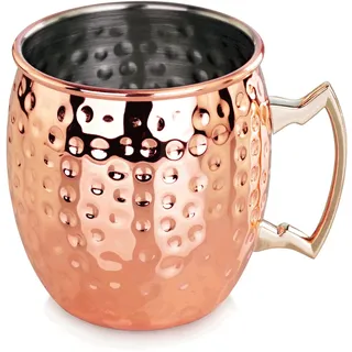 WAS Germany Moscow Mule Becher, 0.414L, gehämmert, Kupferoptik (2030414)