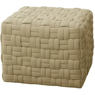 Svita Hocker Poppy Polyester 50 x 42 x 55 cm Beige