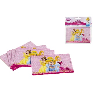 ALMACENESADAN 2540; 6er-Pack Disney Prinzessinnen Einladungen mit Umschlag; 3 Prinzessinnen; ideal für Partys und Geburtstage
