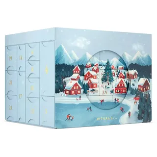 Rituals Adventskalender Adventskalender Deluxe 2025 – 24 Luxus-Überraschungen (24-tlg), 24 luxuriöse Beauty-Überraschungen im beleuchteten 3D-Design goldfarben|rot
